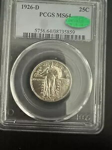 1926 - D �X�^���f�B���O ���o�e�B �N�H�[�^�[ PCGS 64 CAC ���x�� �������� �č�