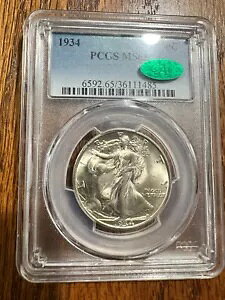 1934 �E�H�[�L���O ���o�e�B �n�[�t�_���[ PCGS 65 CAC ���x�� �������� �č�