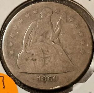 1860o �V�[�e�b�h ���o�e�B �V���o�[ �h�� �R�C�� �j�[�X EARLY $1 LOT 1860 O #2 NR