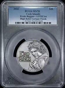 2022 ���[�h�E�I�u�E�U�E�����O �N�b�N���� $10 PCGS PR 70 DCAM �t���h�E�o�M���Y - LOTR 2 o