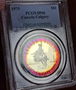 1975 �J�i�_ �J���K���[ �v���[�t �V���o�[ �_���[ $1 PCGS SP66 ���C���{�[ �g�[�� �����X�^�[ �J���[