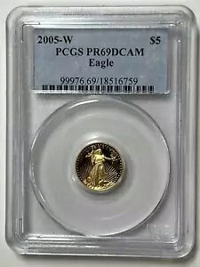 2005 W $5 AJ C[O 1/10 IX  PCGS PR-69 DCAM S[h C[O
