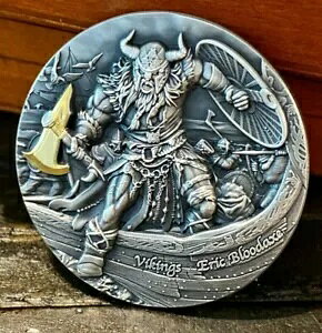 ERIC BLOODAXE VIKINGS 2020 2�I���X �s���A�V���o�[ �n�C�����[�t �A���e�B�[�N�d�グ �R�C�� �j�E�G
