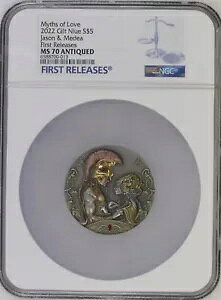 2022 MS70 �A���e�B�[�N �j�E�G���̐_�b �W�F�C�\�� & ���f�B�A 2 �I���X 0.999 �V���o�[ �R�C��!