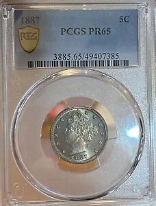 1887 PCGS PR65 �v���[�t ���o�e�B �j�b�P��