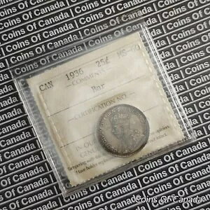 1936 Ji_ Vo[ 25 Zg RC - ICCS MS 60 o[ - A oeBeB #coinsofcanada