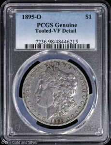 1895-O $1 モーガン シルバー ダラー PCGS 本物の VF 詳細