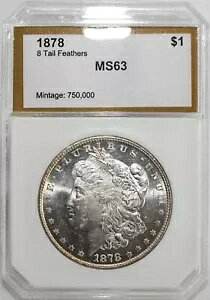 1878 ���[�K�� �V���o�[ �_���[ 8 �e�[�� �t�F�U�[ �o���G�e�B $1 �č��R�C�� ������