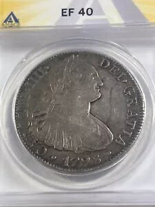 1798-Mo FM 8 Reales ���[�W �V���o�[ �R�C�� �O���[�h XF 40 by ANACS