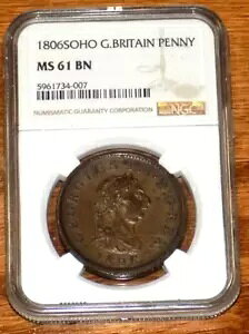 NGC �C�M���X 1806SOHO �W���[�W 3 ���y�j�[ MS 61 UNC �O���[�h�F��R�C��