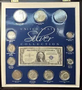 �č��̃V���o�[ �R���N�V���� �R�C���Ǝ����̃��b�g (�t���[���t��)�B