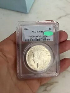 1923N $1 PCGS MS63 CAC O[ XebJ[ x }N[ RNV II s[X_[