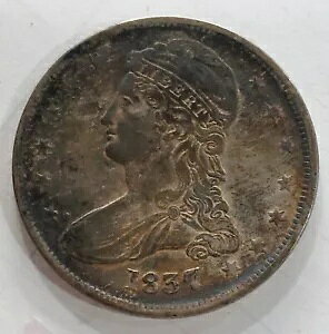 1837 Lbvh oXg Vo[ n[t_[ 50c [h AeB[N RC - XF w/Crusty Toning