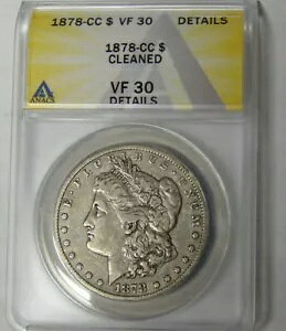 ANACS VF30 �f�B�e�[�� 1878-CC ���[�K�� �V���o�[ �_���[ �I�[���h �E�F�X�g �R�C�� �J�[�\�� �V�e�B �~���g