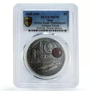 �j�E�G 1 �h�� �A���o�[ ���[�g ���H �J���[�j���O���[�h�� MS70 PCGS ��� 2008