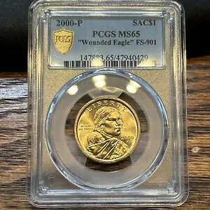 2000 P �T�J�K�E�B�A �h�� PCGS MS65 �E���f�b�h �C�[�O�� �G���[ �o���G�e�B FS-901 ���t�� $1