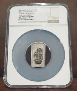 2011 NGC MS 70 �A�����j�A 1�I���X �V���o�[ $1000D �u���G�`�~�A�W���̕�Ȃ�吹���v