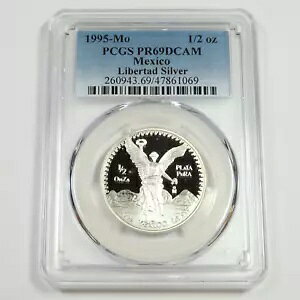 1995 Mo PCGS �v���[�t PR69 DCAM - ���L�V�R - 1/2 �I���X �V���o�[ ���x���^ �I���U #51228A
