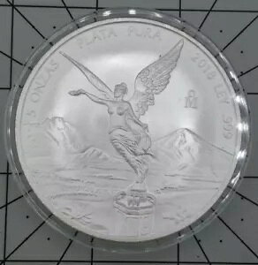 2018 5 Onzas Plata Pura Estados Unidos Mexicanos Libertad 999 ㎿