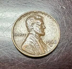 1968 D yj[AL oeB IN GOD WE TRUST ON RIM