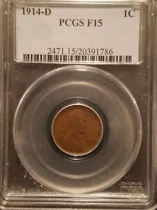 1914-D J[ Zg * PCGS F15 * L[t * z 1,193,000