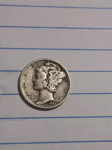 1944 10C �}�[�L�����[ �_�C�� �~�X �~���g �A�� �uIn Cod We Trust�v *�i�� ***!