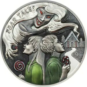 2021 $10 Palau Fear Tales HANSEL N GRETEL �A���e�B�[�N�d�グ 2 �I���X �V���o�[ �R�C���B