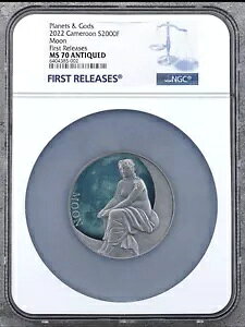 NGC MS70 FR 2022 �J�����[�� �f���Ɛ_�X ���̏��_ 2�I���X �V���o�[ �A���e�B�[�N �R�C��