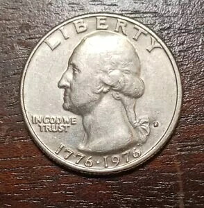 1776-1976 D US Bicentennial QuarterAAtBh~g}[NG[