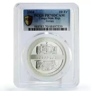 �R���S 10 �t���� F1 �t�F���[�� �{���b�h �J�[�Y PR70 PCGS ��� 2004