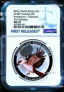2018 P x V[ I[XgA J[CJZ~ Vo[ NGC MS 70 1oz $1 RC FR