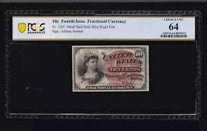US 10c [ʉݎ  4 񔭍s X[ V[ FR 1261 PCGS 64 Ch CU (05)