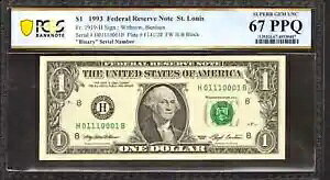 1993 �N�A�M�������x���� FR.1919H �o�C�i�� �V���A�� #0111 PCGS GEM 67 PPQ (001B)