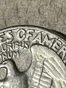 1965 年クォーター、ミント不均等ストライクなし、「O」は「of」の C です。レアコイン