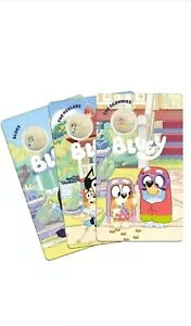 Bluey Coins 2024 BLUEY $1 �J���[������ 3 �R�C�� �Z�b�g �݌ɂ���