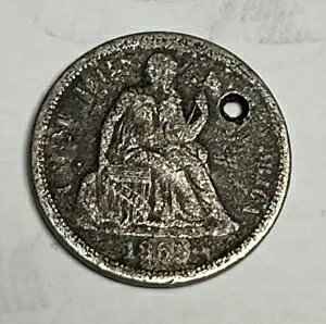 ���A 1865-P �V�[�e�b�h ���o�e�B �_�C���A�t�B���[ �L�[ ���t �č���� 10c