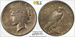 1921 P PCGS AU �ڍ� |�n�C�����[�t - ���a�h����� - �č��h�� 1 �h���d�� #43822A