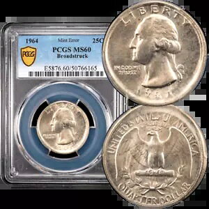 1964 Vg NI[^[ 25c G[ - u[hXgbN PCGS MS60