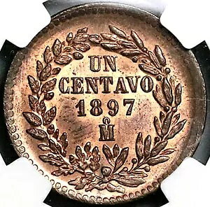 1897-Mo NGC MS 65 ���L�V�R 1 �Z���^�{ ���b�h �u���E�� �I�[���h �C�[�O�� ���� (24030602C)