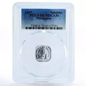 �t�B���s�� 1 �Z���e�B�� �}�N�^�� ���[���[ ���v���v PR70 PCGS �A���~�j�E�� �R�C�� 1977