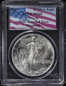 1987 $1 AJ Vo[ C[O PCGS MS 69 | WTC OEh [ Jo[ UNC BU