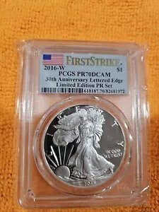 2016-W �A�����J�� �V���o�[ �C�[�O�� PCGS PR70DCAM Ltd ��PR�Z�b�g�̃t�@�[�X�g�X�g���C�NPOP�B 776�I