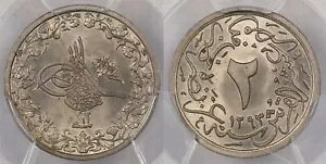 GWvg 1886 AH 1293//12 2/10 Qirsh PCGS MS 65 KM-290AłDꂽm PC1462 RoC