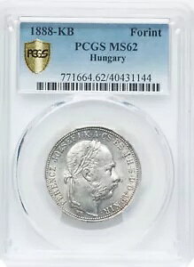 �n���K���[ - 1888-KB - Franz Josef - PCGS MS62 - PCGS �ɒm���Ă���̂� 4 ����