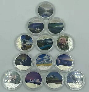 2017 $10 �J�i�_����150���N�L�O �t�@�C���V���o�[ 13 �R�C���Z�b�g **�P�[�X�Ȃ�