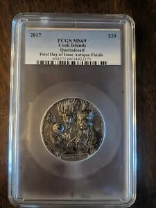 �N�b�N���� 2017 $20 - �A�X�e�J�̐_�P�c�@���R�A�g�� - �O���[�h�t�� - 3 �I���X .999 �V���o�[ �R�C��