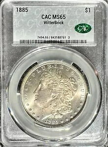 1885 CAC MS 65 �E�B�b�^�[�u���b�N ���[�K�� �h��