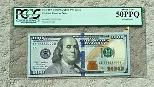 2009-A 100�h���B�V���� 50 PPQ Fr �Ɋւ��� FRN FW �̐ؒf�G���[���F�肳�ꂽ PCGS 2187-E
