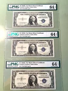 3 - 1935G $1 �A���V���o�[�ؖ��� ���b�g�[�X�^�[�m�[�g�Ȃ� - PMG 64 EPQ
