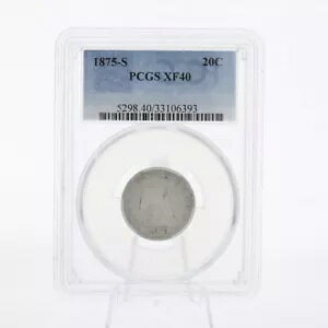 1875-S ȃoeB 20 Zg 90%  PCGS XF 40 